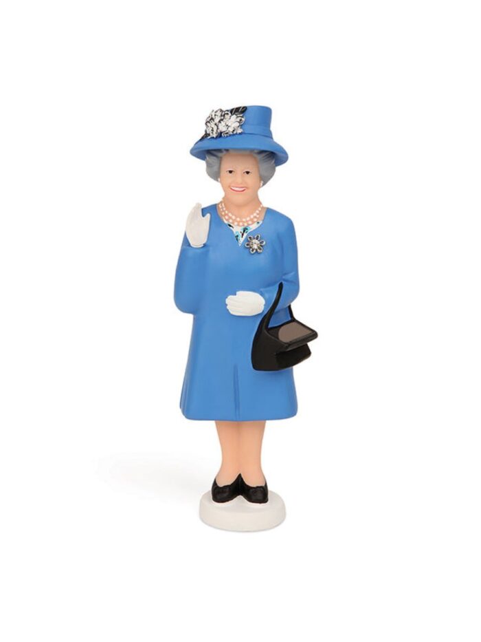 Sininen solar queen eli vilkuttava kuningatar Elisabeth-patsas