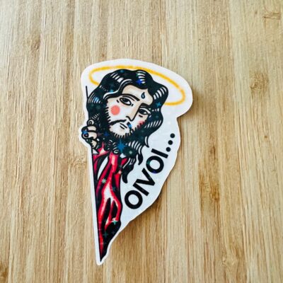 Kurkkaava Jeesus -tarra (Oivoi...)